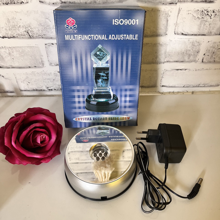 Đế xoay mặt gương có đèn led chưng sản phẩm - T0324