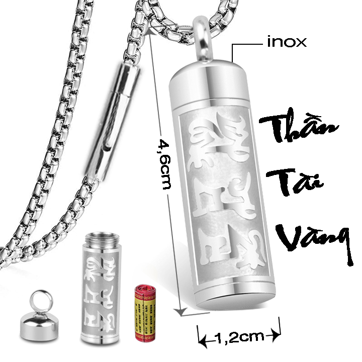 Dây chuyền inox trụ rỗng khóa vip đem lại bình an, may mắn cho người đeo