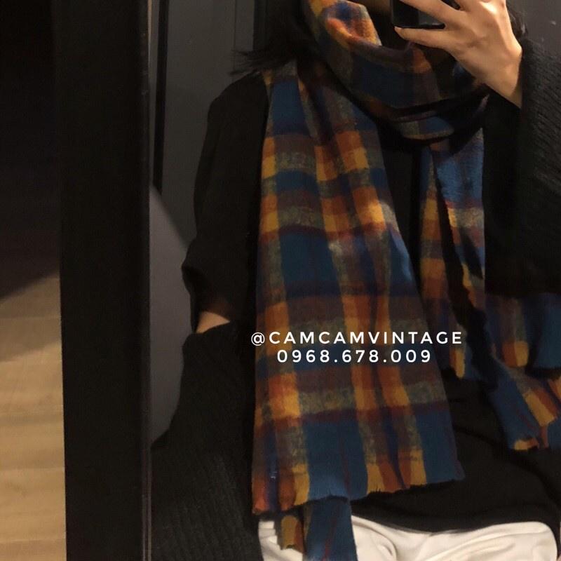 KHĂN QUÀNG CỔ CHOÀNG CỔ NAM NỮ LÔNG THỎ CARO VINTAGE, MỀM MỊN DÀY CỰC ẤM Maxshopdoc