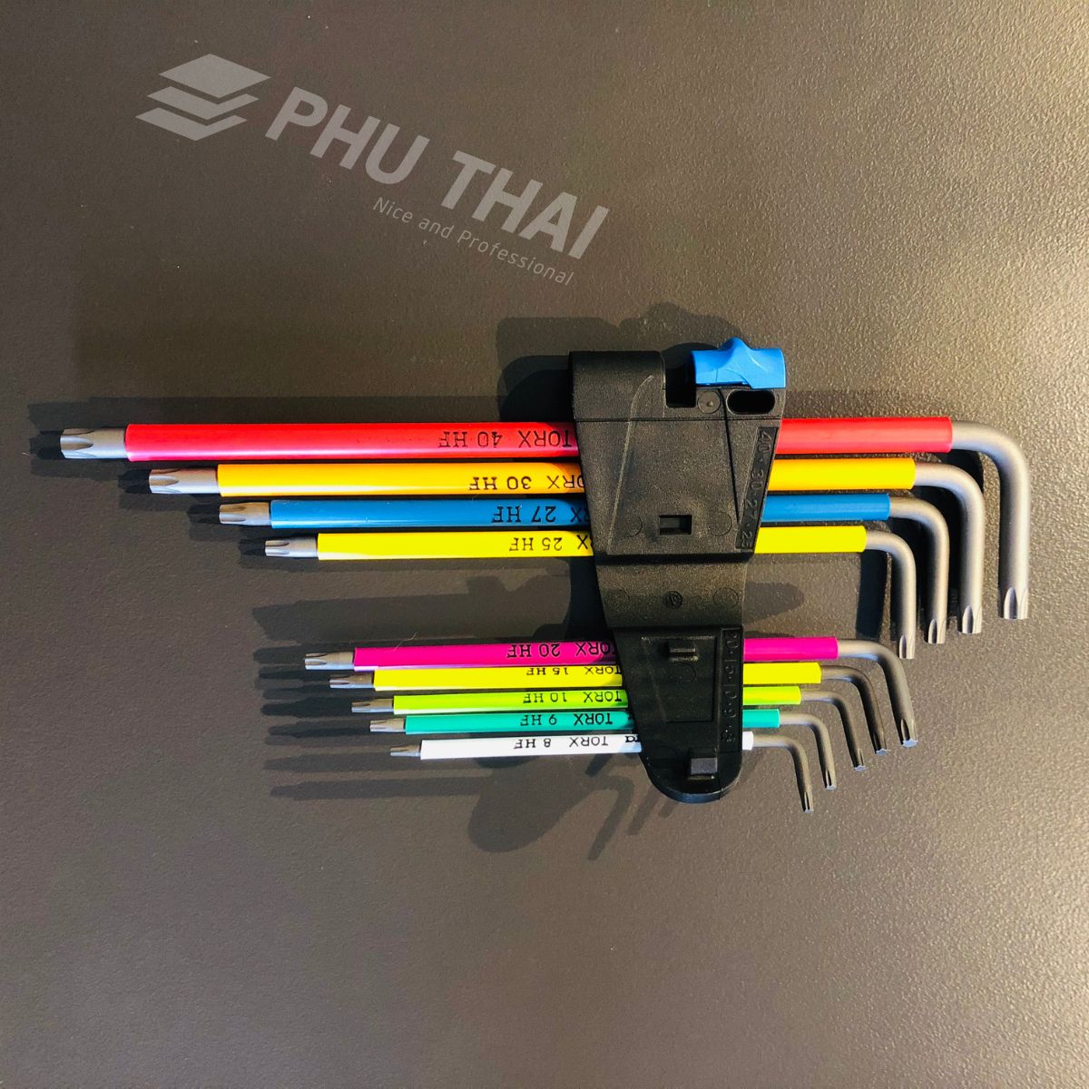 Bộ lục giác bông từ TX8 đến TX40 gồm 9 cây 9 màu cao cấp WERA 624955 9