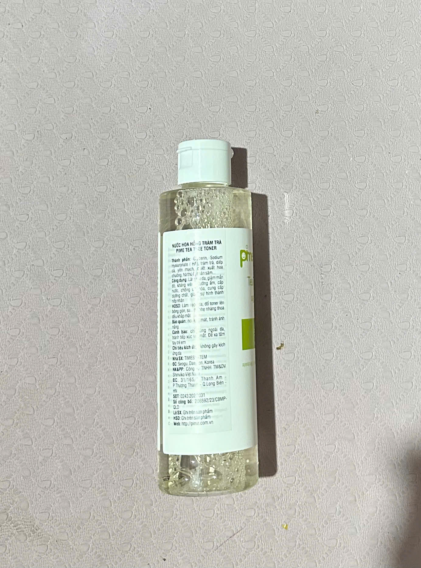 Nước hoa hồng Pime Tea Tree Toner hỗ trợ cấp ẩm, làm dịu da, cân bằng da, giảm mụn 200ml