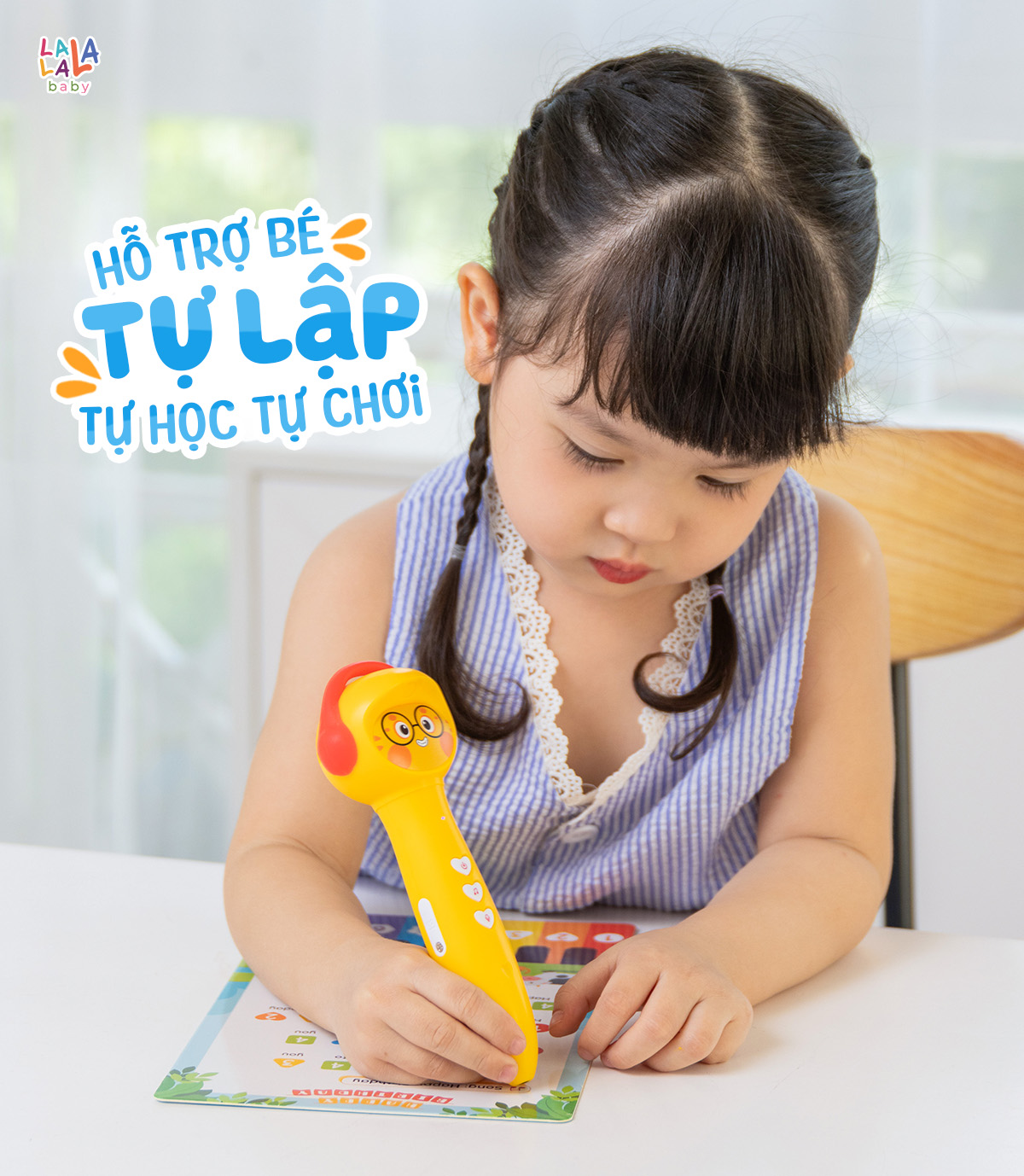 Bút Chấm Đọc Lala Magic Pen Song Ngữ Việt Anh - Đồ Chơi Âm Thanh Tích Hợp Đa Chức Năng kèm Thu Âm Cho Bé – Lalala Baby
