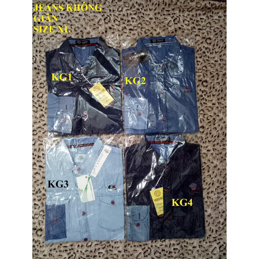 ÁO JEANS NAM KHÔNG CO GIÃN (HÀNG XUẤT COMBODIA) - SIZE XL