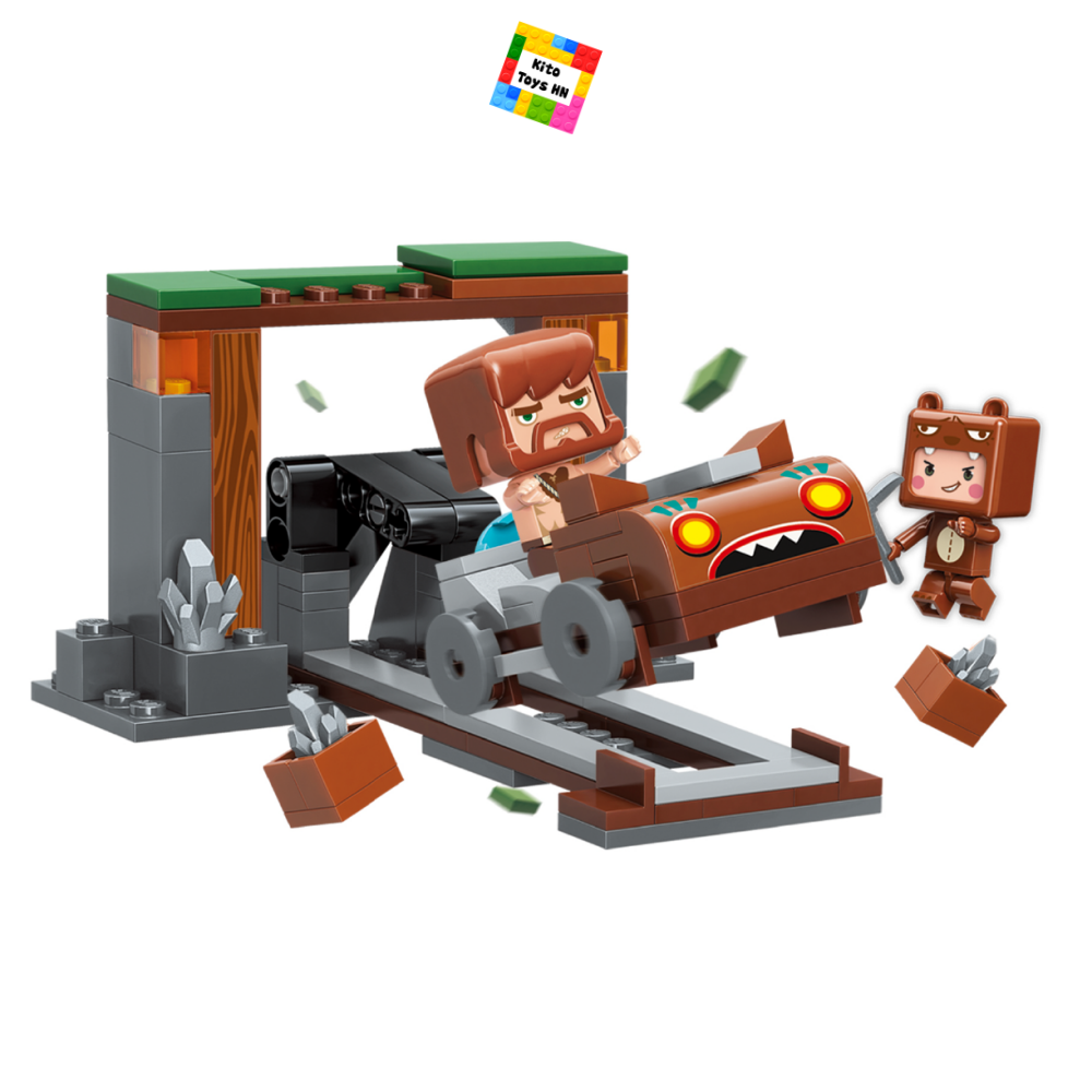 Bộ Lắp Ghép Đồ Chơi Mine-craft Mini World 4906 Khai Thác Mỏ 112 Chi Tiết