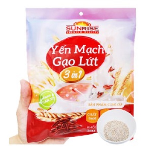 Yến Mạch Gạo Lứt Sunrise 3 In 1 Túi 270g