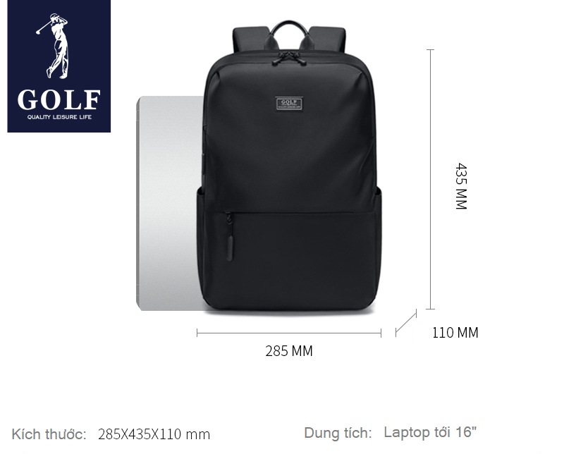 Balo máy tính cao cấp đa năng GOLF-B044