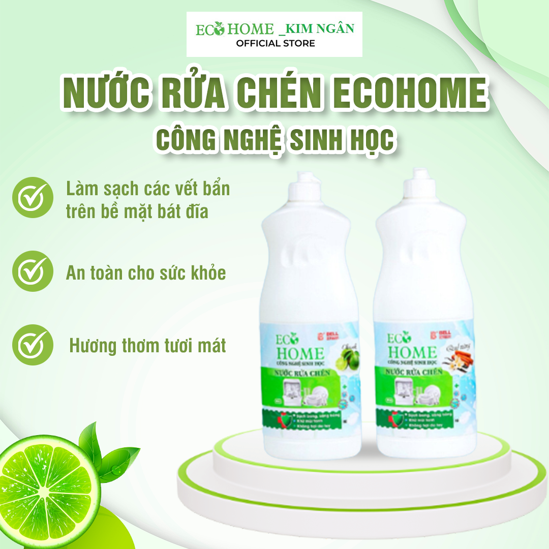 Sữa Tắm Nước Hoa Công Nghệ Sinh Học ECOHOME Kim Ngân Store Giúp Loại Bỏ Bụi Bẩn Trên Da, Không Gây Khô Da, Dưỡng Ẩm Da, Tặng rửa chén 400G