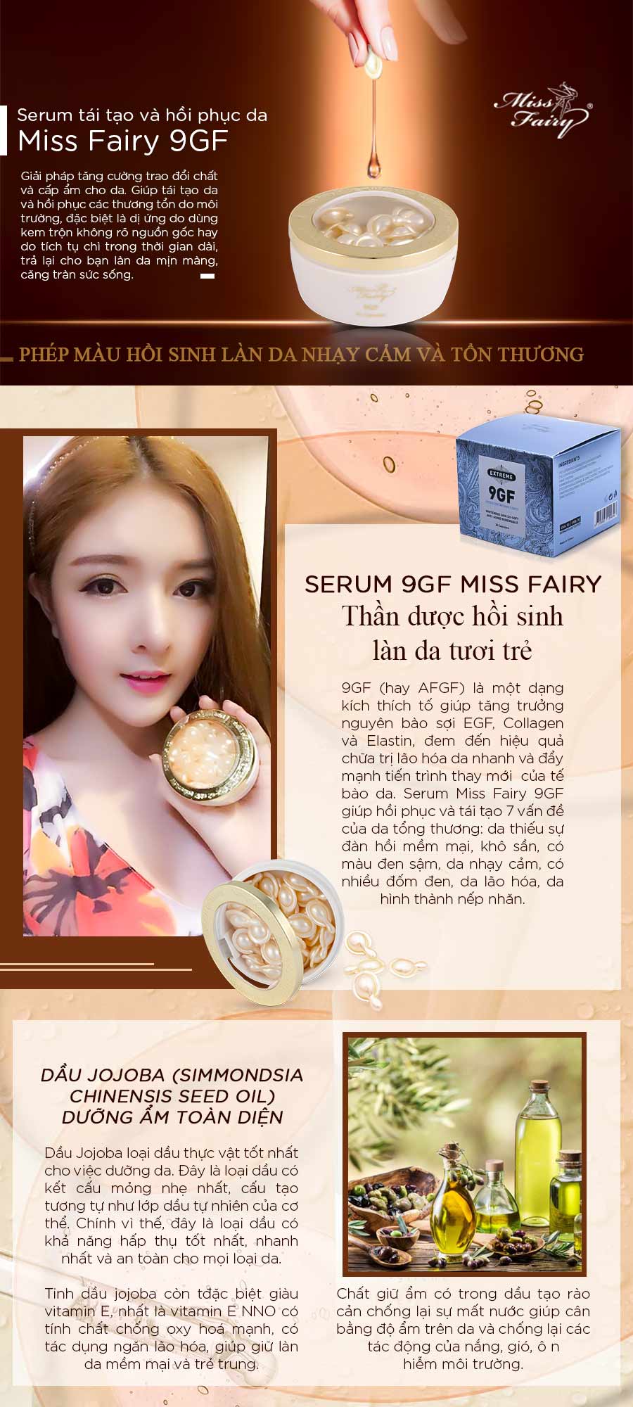 SERUM MISSFAIRY 9GF - CẤP ẨM - CÂN BẰNG ĐỘ pH - CHỐNG LÃO HOÁ - THẢI ĐỘC