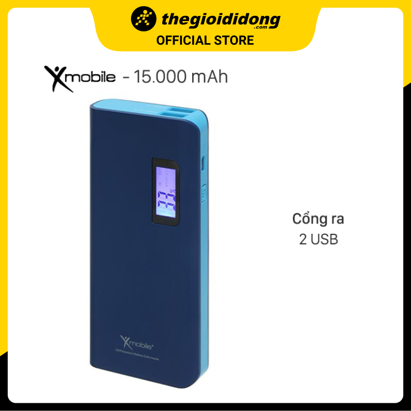 Pin sạc dự phòng 15.000 mAh X-mobile LA Y615N - Hàng chính hãng