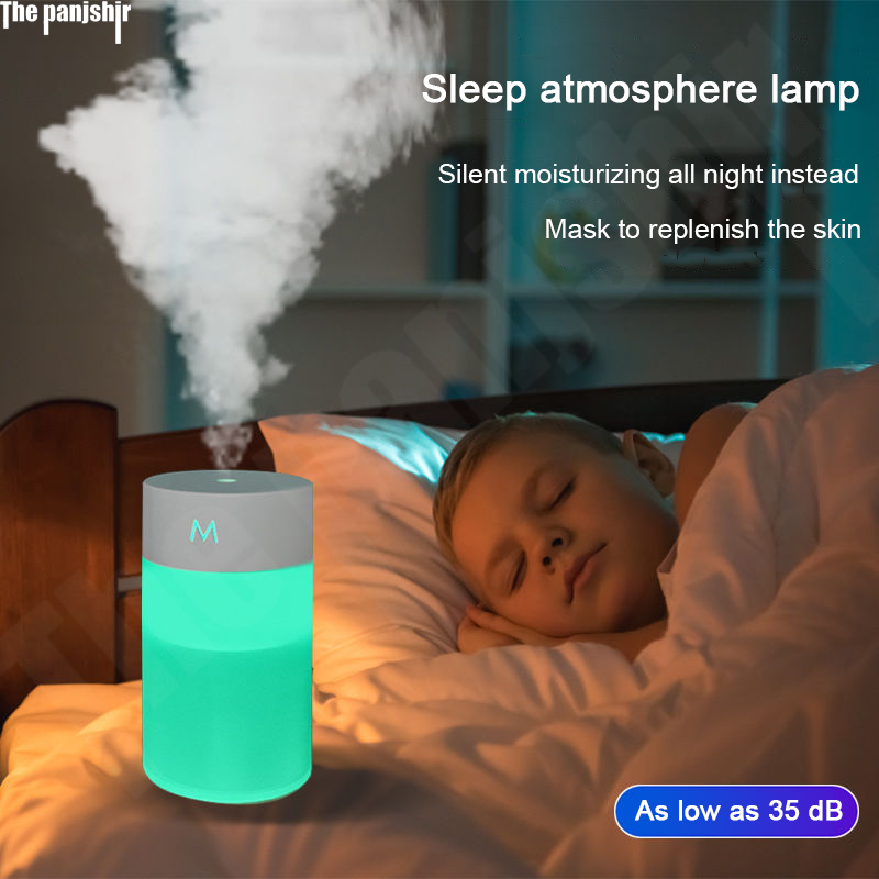 360ML Máy Tạo Độ Ẩm Không Khí Siêu Âm Khuếch Tán Hương Thơm Di Động Xông Phòng Máy Phun USB Tinh Dầu Atomizer Đèn LED Nhà, Xe Ô Tô