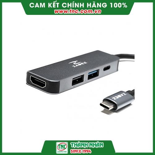 Bộ chuyển đổi Type-C Zadez 4 in 1 ZAH-514-Hàng chính hãng.