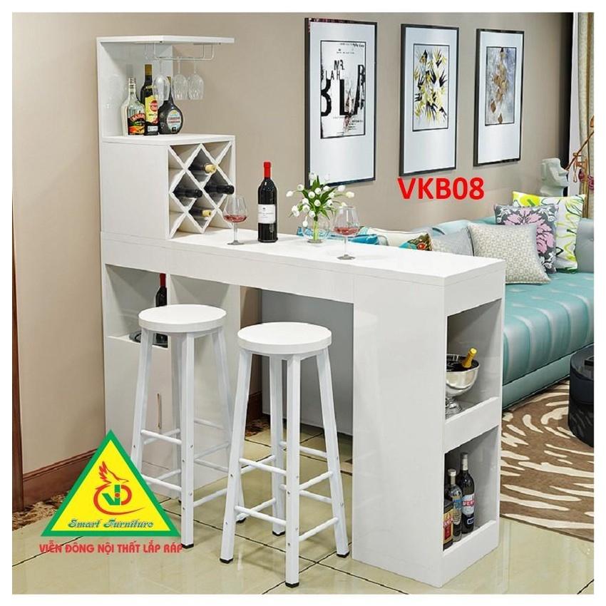 Quầy bar mini kết hợp tủ rượu VKB08 - Nội thất lắp ráp Viendong Adv