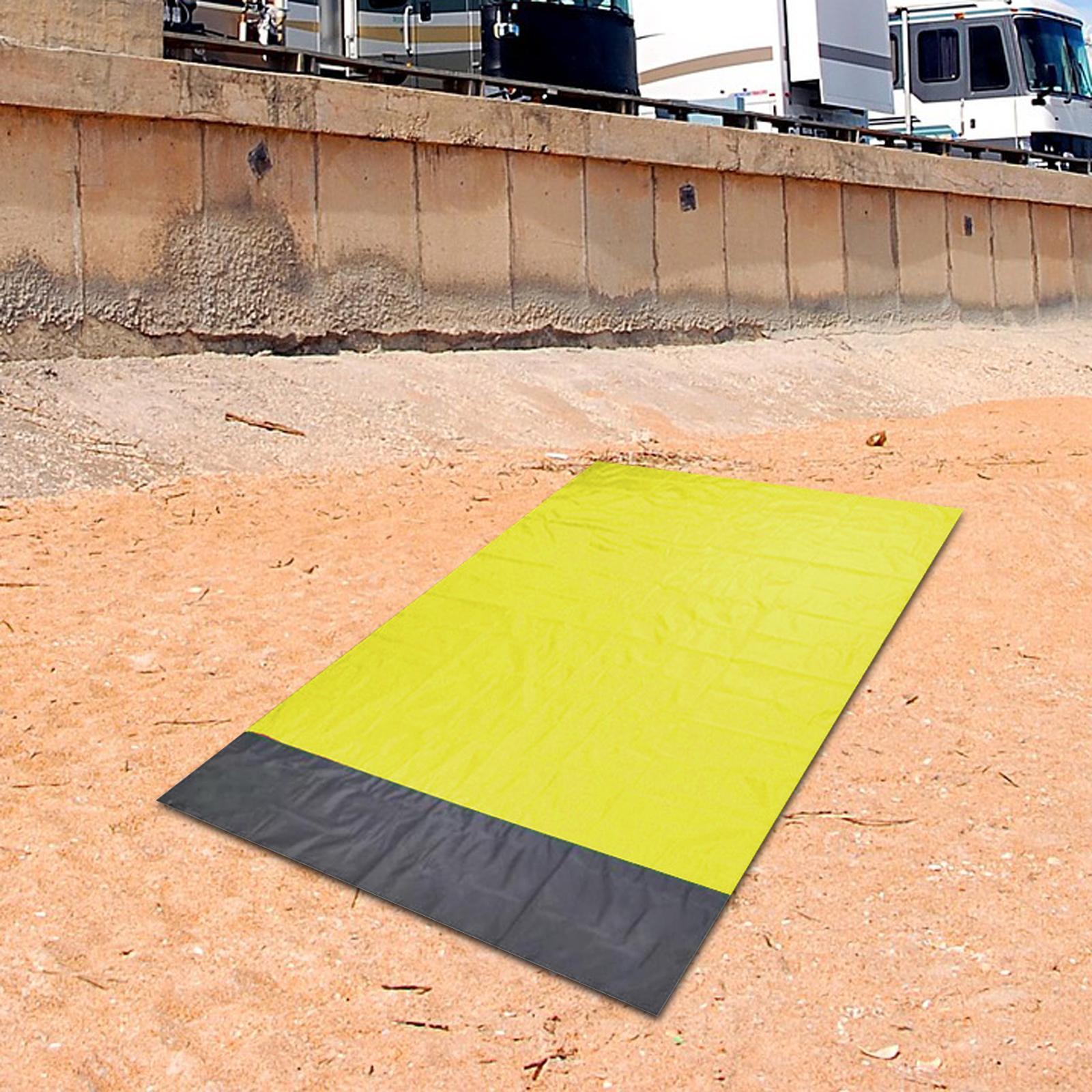 Pocket Picnic Blanket 210x200cm Garden Sheet Large Picnic Mat Compact Portable Rug Beach Mat for Hiking Festival Grass Activities