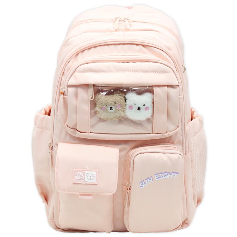 Ba Lô Thời Trang 2024 - Sun Eight 90198 - Gấu Cute Màu Hồng