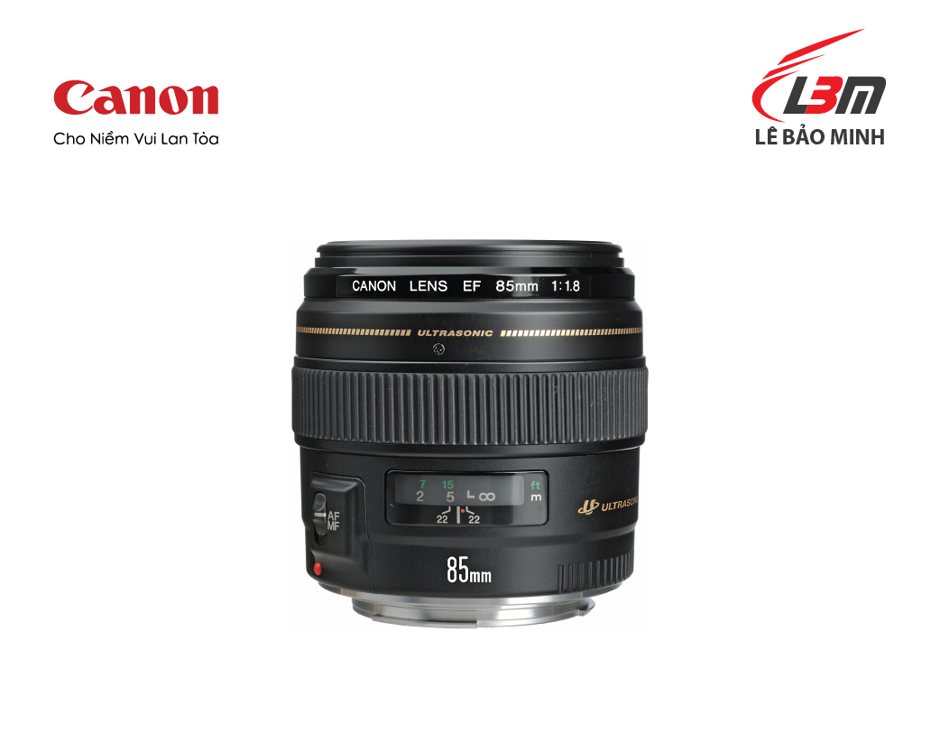 Ống kính Canon EF 85mm f/1.8 USM - Hàng Chính Hãng