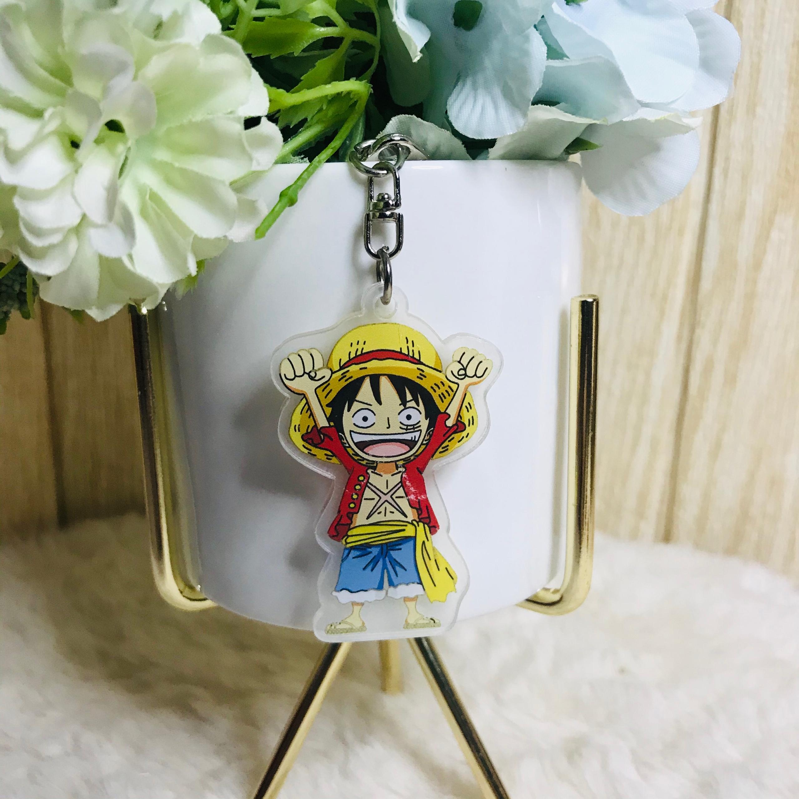 Móc khóa mica trong One Piece Đải hải tặc quà tặng xinh xắn dễ thương chibi anime tặng thẻ Vcone