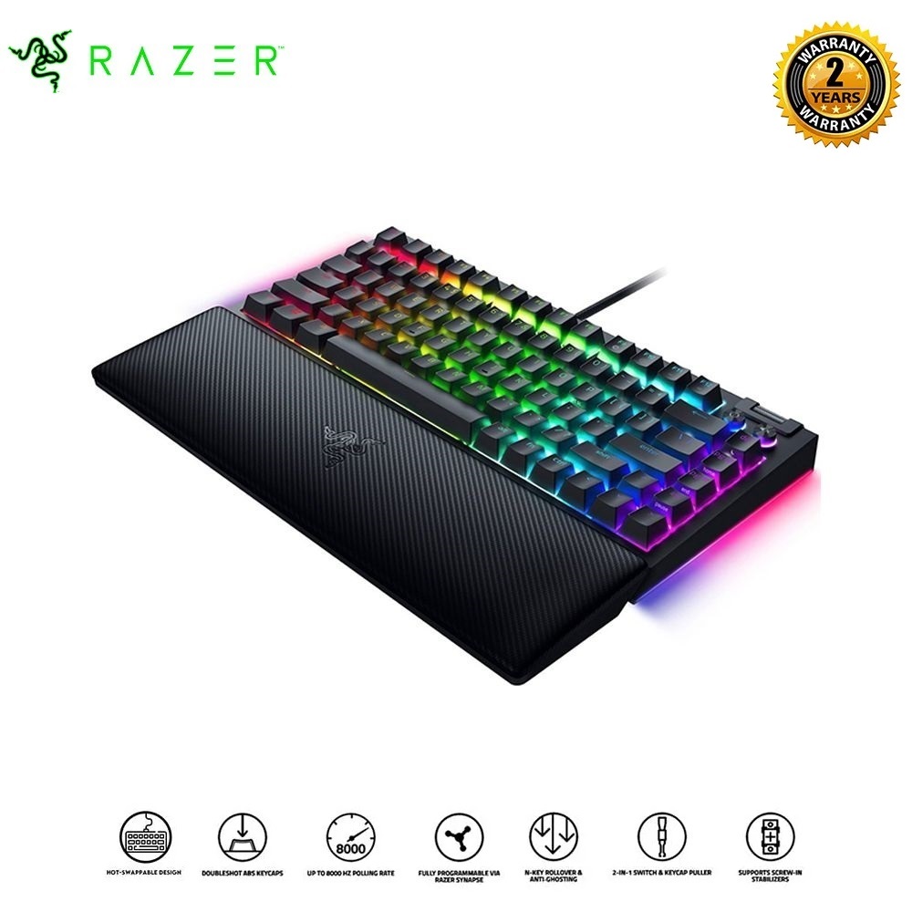 Bàn phím Razer BlackWidow V4 75% - Hotswappable Mechanical Gaming Keyboard_Mới, hàng chính hãng, bảo hành 24 tháng