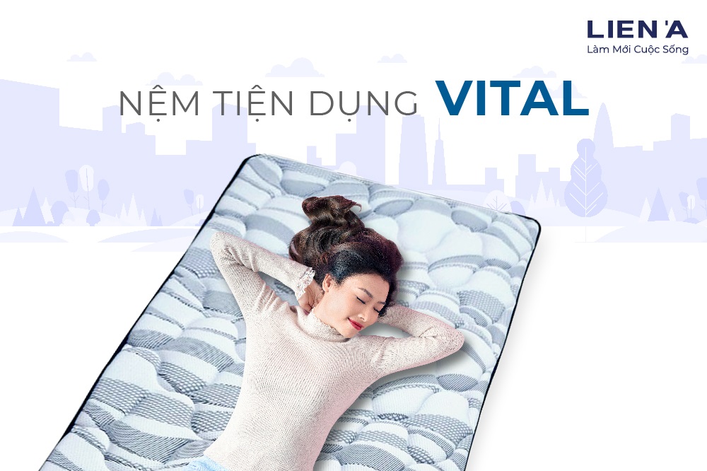 Nệm Tiện Dụng Liên Á Vital 100x200x3cm - Topper Đa Năng, Đệm Văn Phòng, Đệm Trải Sàn