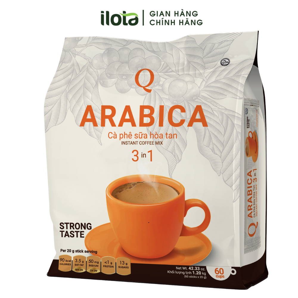Cà phê Hòa tan 3in1 Arabica cafe sữa uống liền ca phe Trần Quang Việt Nam Coffee