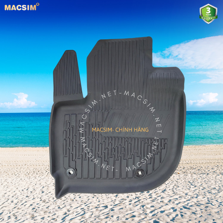 Thảm lót sàn ô tô nhựa TPE Silicon Honda City 2019+ Black Nhãn hiệu Macsim