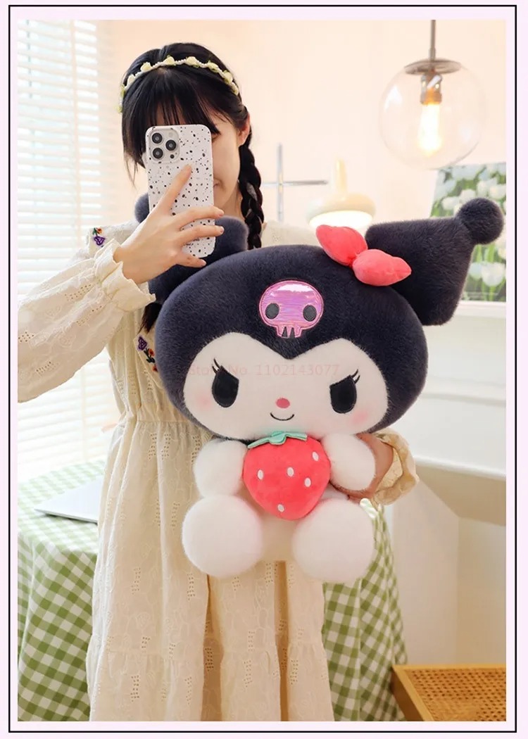Thú nhồi bông Kuromi, Melody, Kitty đáng yêu - Size từ 22cm đến 45cm - Quà tặng gấu bông nhiều mẫu êm mịn cho bé
