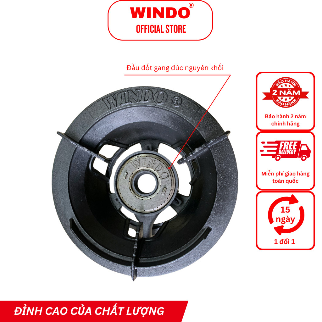 Bếp Gas Công Nghiệp Khè WINDO - 5A1 TW | Bếp gas khè lửa lớn nấu nhà hàng | Bếp khè tiết kiệm gas- Hàng chính hãng