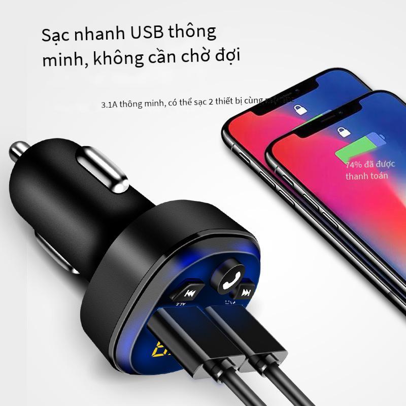 Thuận lợi nhất sạc xe hơi xe hơi mp3 bluetooth máy phát fm qc sạc xe hơi bluetooth sạc xe hơi đa chức năng