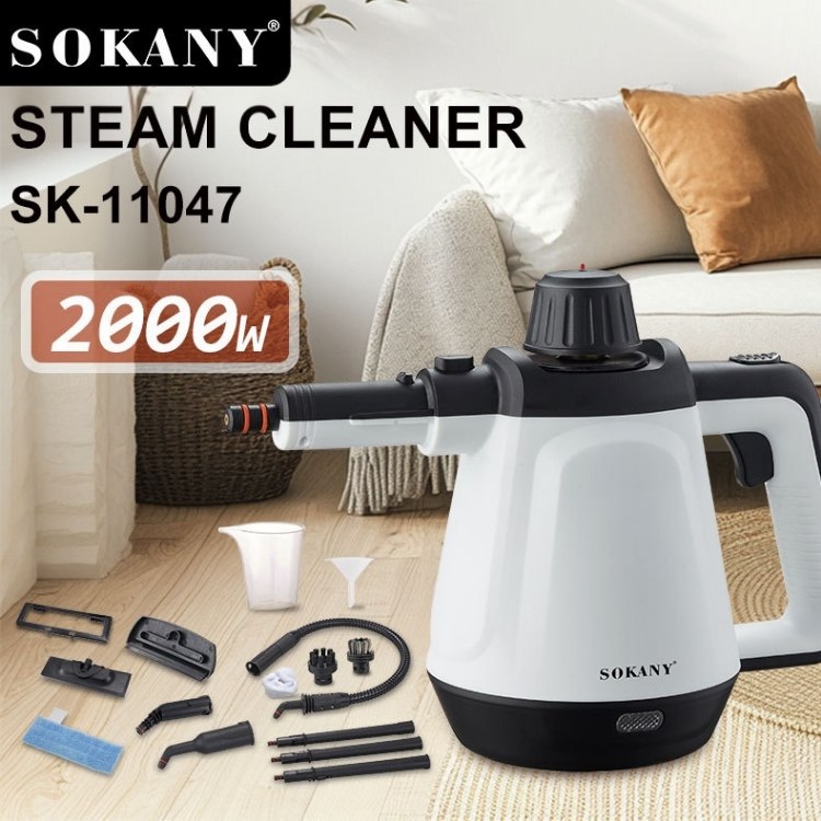 Máy làm sạch bằng hơi nước SOKANY SK-11047 công suất mạnh mẽ 2000W, nhiệt độ cao, áp suất lớn, dùng cho nhà bếp, gia đình - HÀNG CHÍNH HÃNG - DELIYA