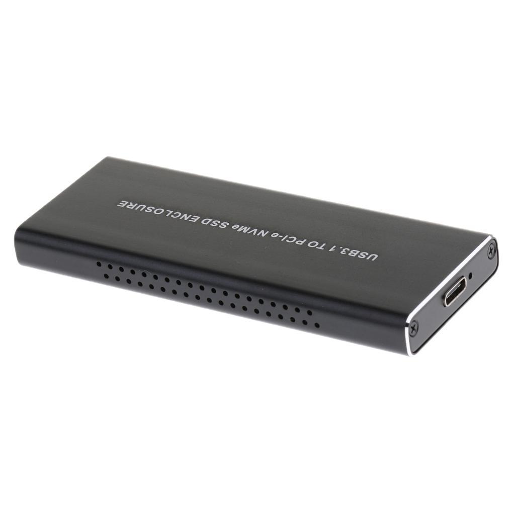 M.2 NVME To USB3.1 Type-C 10GBPS Enclosure M.2 PCI-E SSD External Drive Box