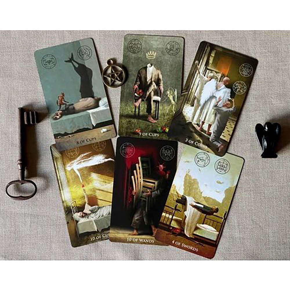 Bộ Bài Madhouse Tarot 78 Lá  Đá Thanh Tẩy