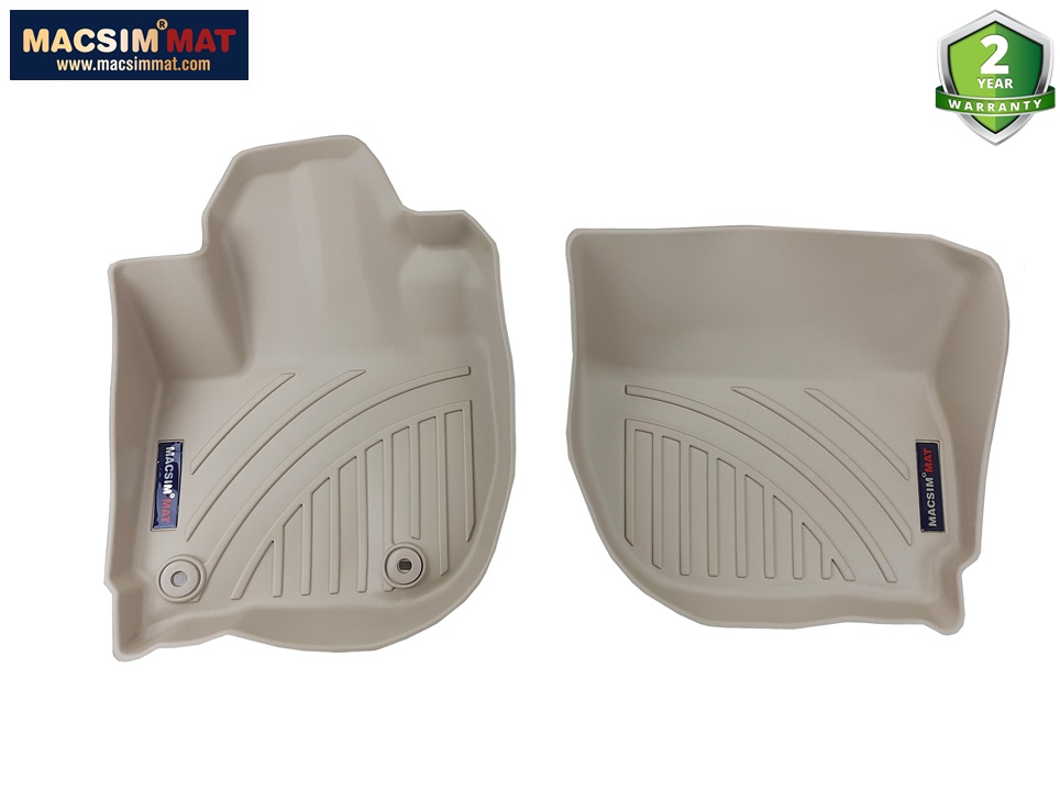 Thảm lót sàn xe ô tô Honda City 2017-đến nay Nhãn hiệu Macsim chất liệu nhựa TPV cao cấp màu be