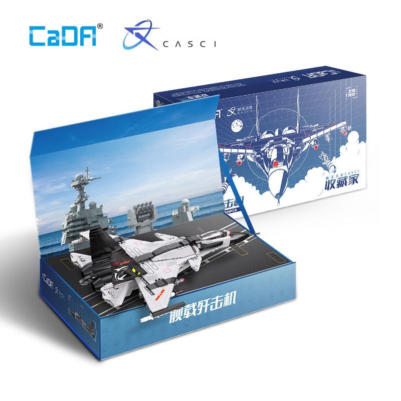 Đồ chơi Lắp ráp máy bay chuyên dụng tàu sân bay, Cada C56027 Xếp hình thông minh, Mô hình Máy bay