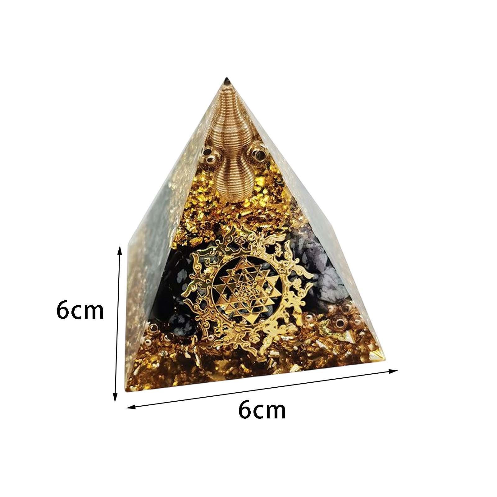 Pyramid Crystal Stone Lucky Crystals Stone Home Decor Energy Generator Stone Ornament