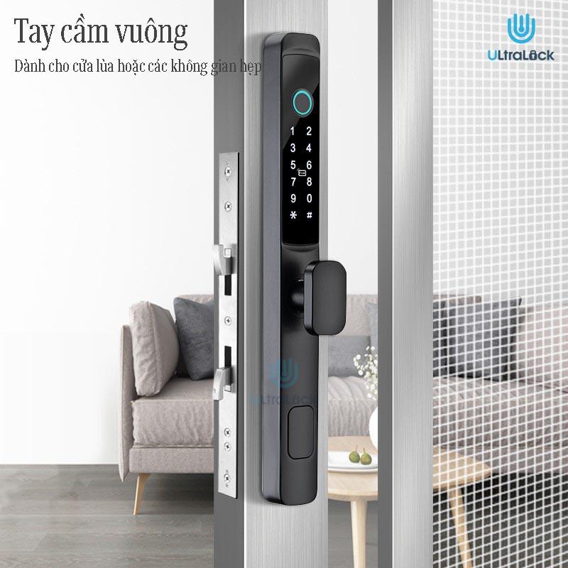 Khóa vân tay Ultralock 5 trong 1 dành cho cửa nhôm, cửa sắt. Tiêu chuẩn chống nước IP65 phù hợp lắp đặt ngoài trời