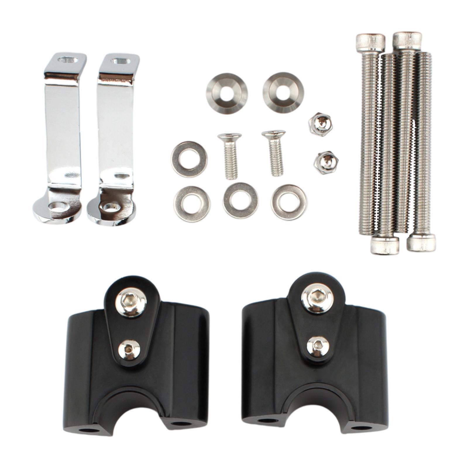 Motorcycle handlebar riser handle motorbike black