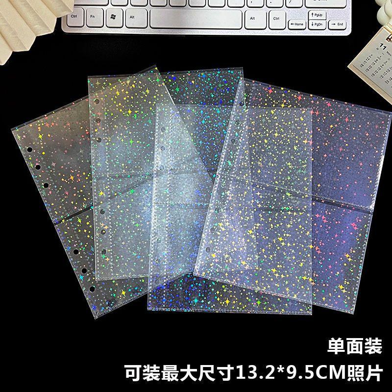 Thuận lợi nhất cuốn sách thẻ trang bên trong trong suốt 6 lỗ A5 sách rời 3 inch Polaroid ảnh sao trang lưu trữ thẻ nhỏ