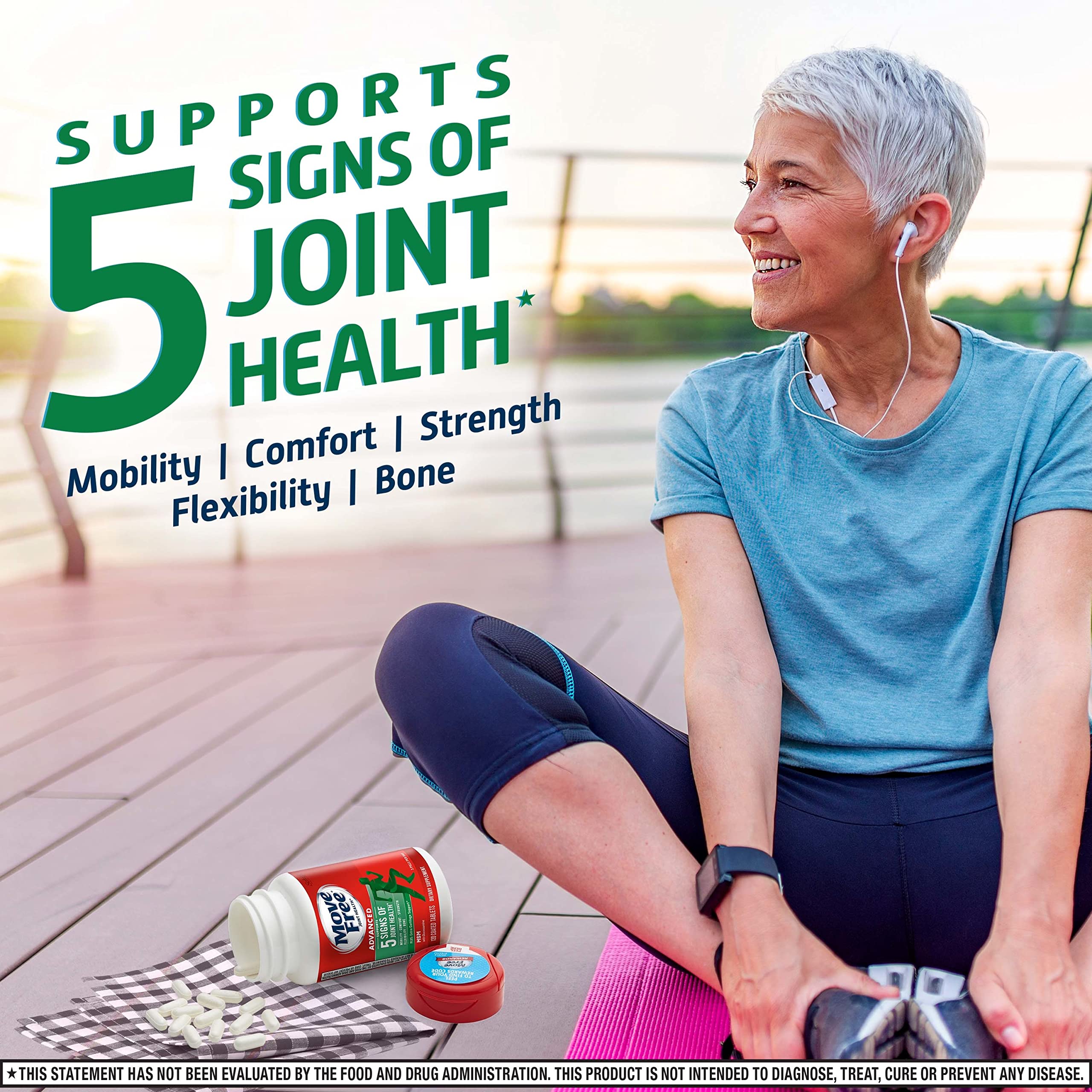 COMBO ƯU ĐÃI KHI MUA 3 Viên Khớp Move Free Joint Health Advanced Plus MSM with Glucosamine + Chondroitin