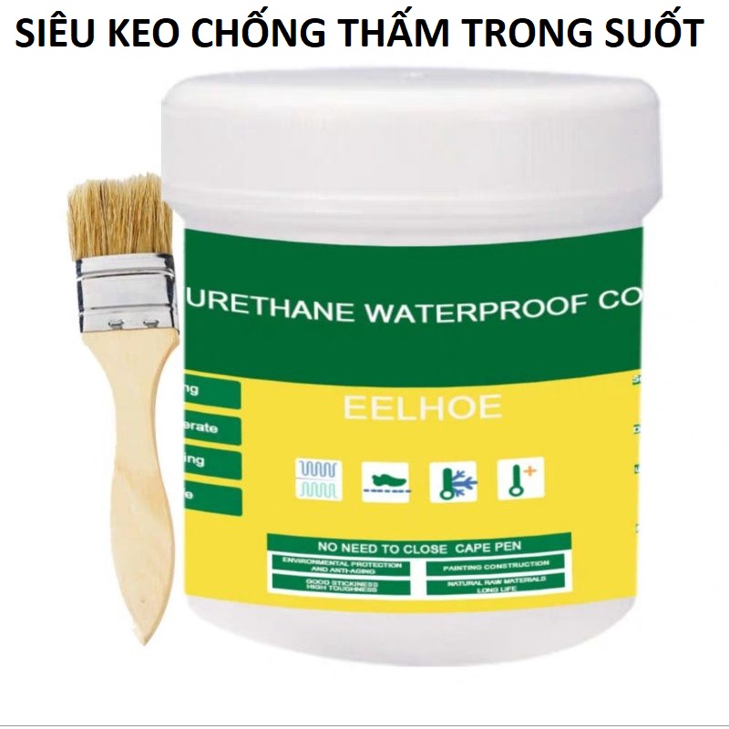 Siêu Keo chống thấm trong suốt trám mạch gạch, vết nứt trên bề mặt Redkeev kèm cọ cao câp