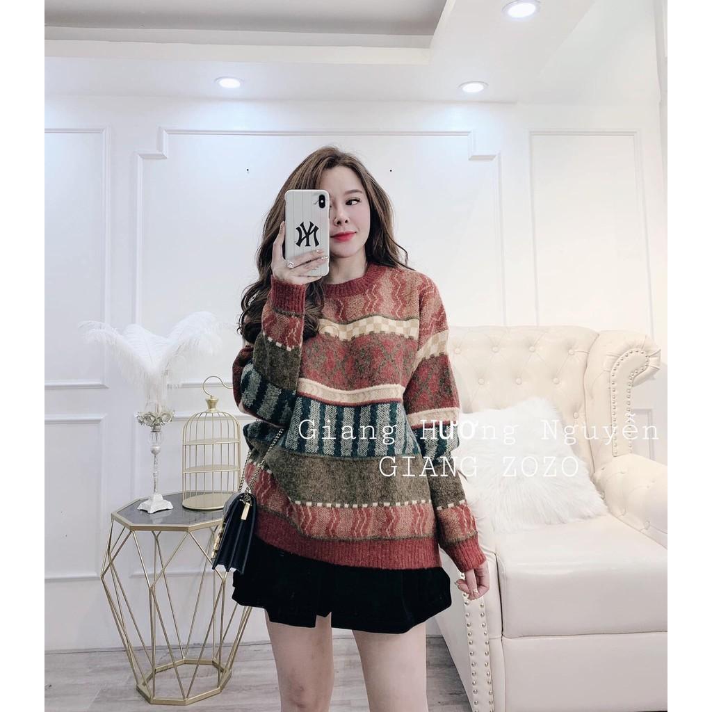 ÁO LEN ULZANG NỮ ĐẸP_ÁO LEN bigsize 60-90kg hoạ tiết đẹp (Vòng1 120cm