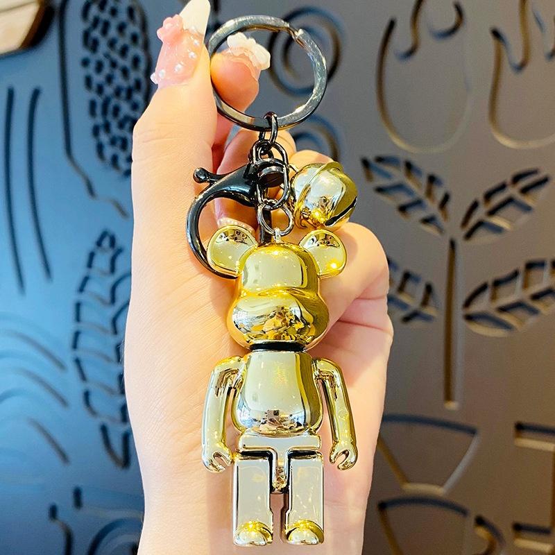 Móc khóa Bearbrick Gấu 7 màu thời thượng phụ kiện túi xách