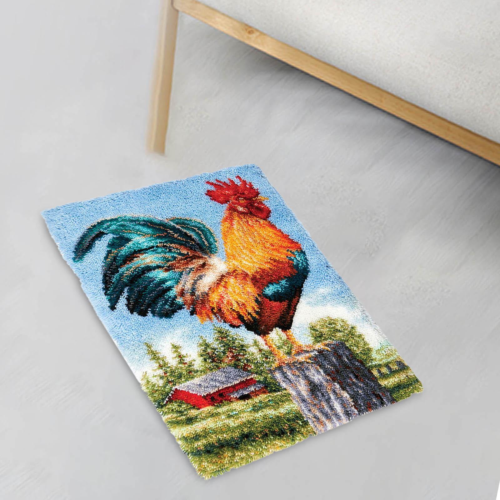 Bear Latch Hook DIY Hand Craft for Pillow Mat Cushion Carpet Rug 50x40cm