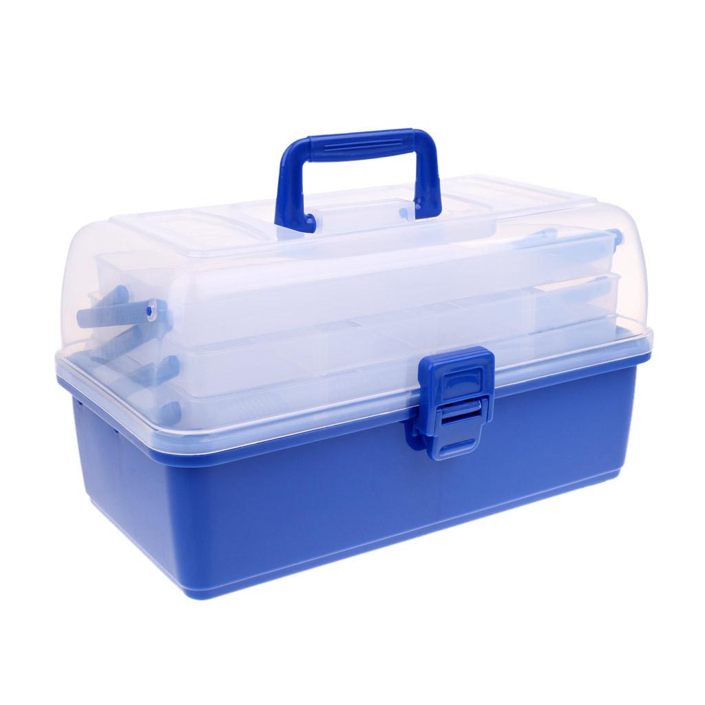 Waterproof Fishing Tackle Box Tray + Wooden Magnetic Fly Fishing Rod Holder