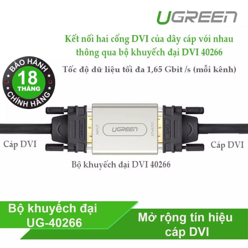 Ugreen UG4026640266TK Màu Xám Bộ khuếch đại tín hiệu DVI 24 + 5 cao cấ - HÀNG CHÍNH HÃNG