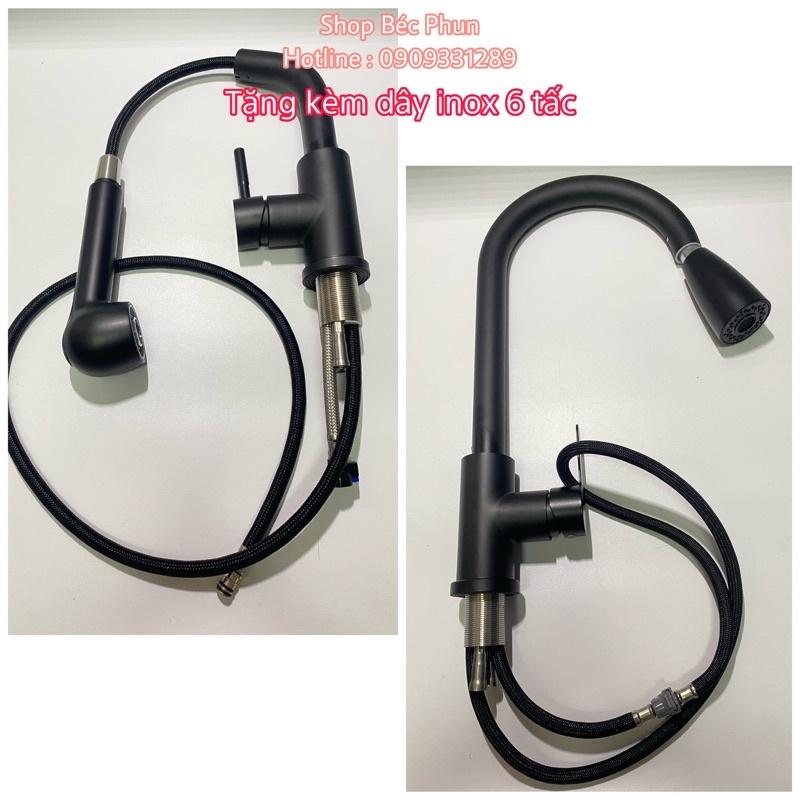 Vòi rửa chén nóng lạnh inox phủ nano