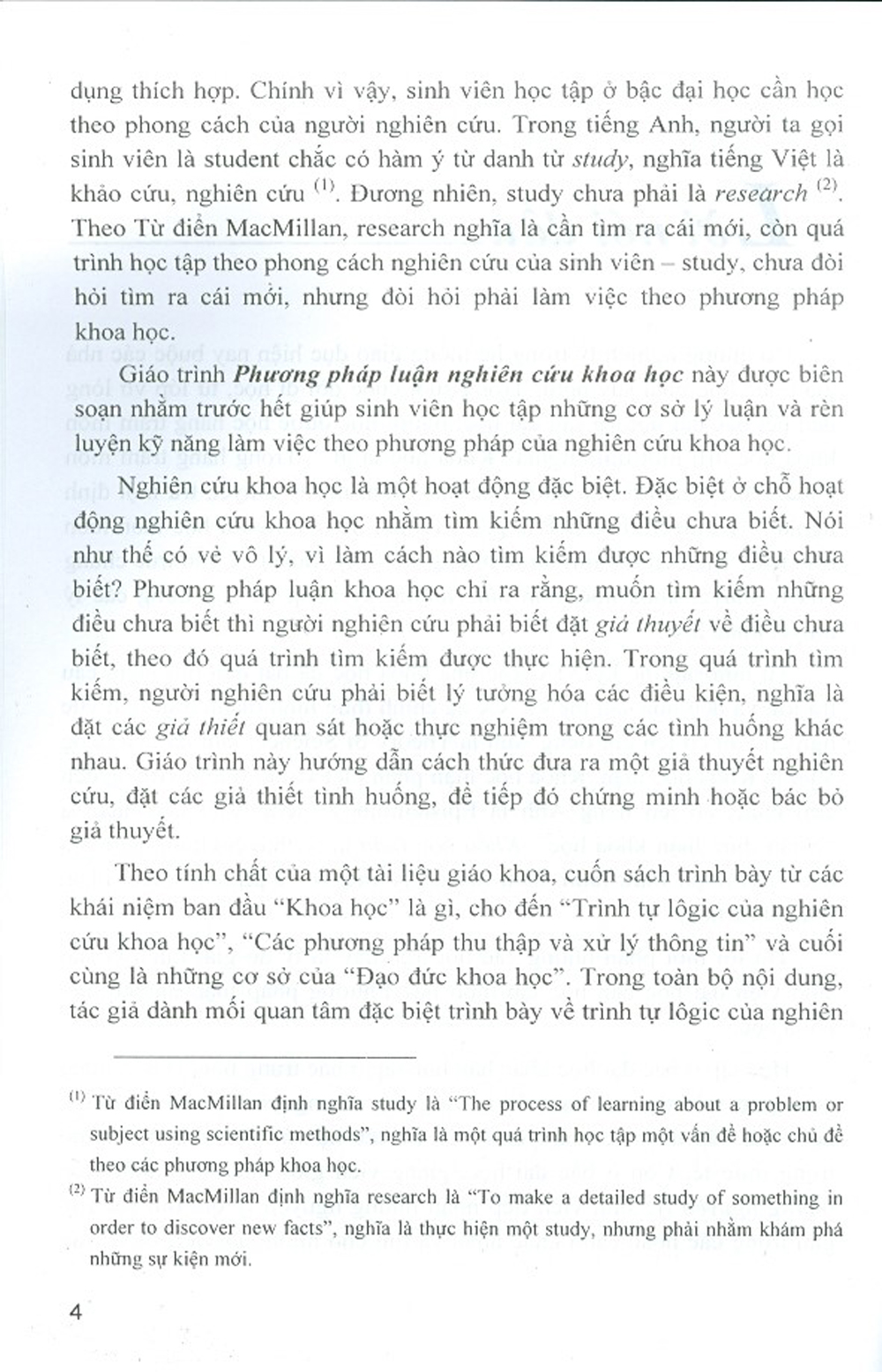 Giáo Trình Phương Pháp Luận Nghiên Cứu Khoa Học (Tái bản)