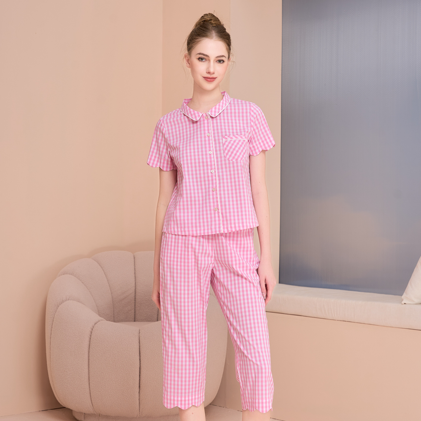 Bộ Đồ Kate Lửng Nữ Vincy Thoáng Mát BKL097S81