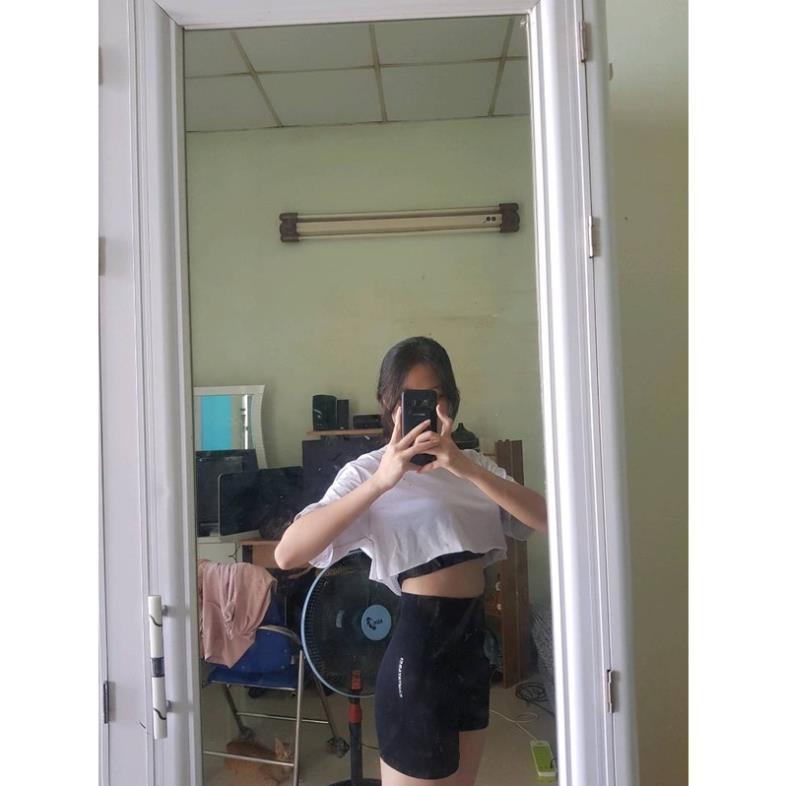 Quần đùi thể thao nữ, quần tập yoga gym erobic zumba chất liệu co giãn thấm hút mồ hôi tốt