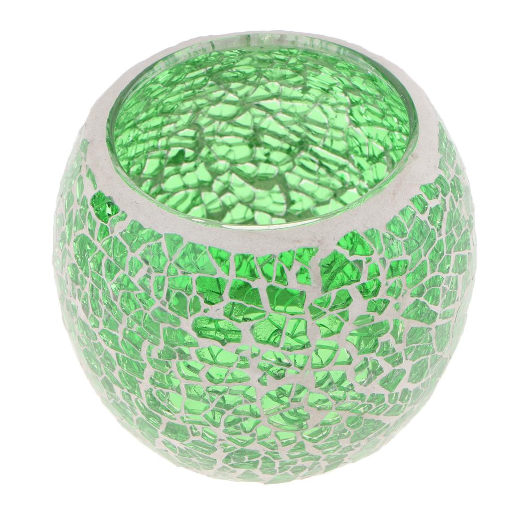 2x Moroccan Mosaic Glass Candle Tea Light Holder Candelabra Candlestick