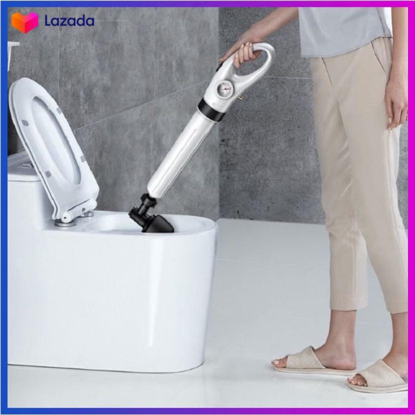 Súng Thông Tắc Cống, Bồn Cầu, Chậu Rửa Bát, Bồn Tắm - Khí Nén AGT Cực Mạnh 8kg +Tặng Kèm Bơm-Yumeshop94
