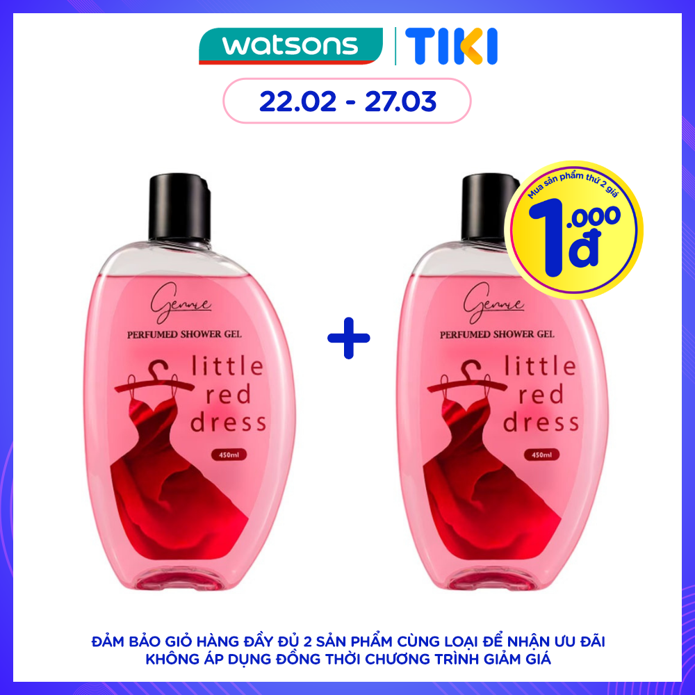 Sữa Tắm Nước Hoa Gennie Little Red Dress Shower Gel Ngọt Ngào và Ngây Thơ 450ml